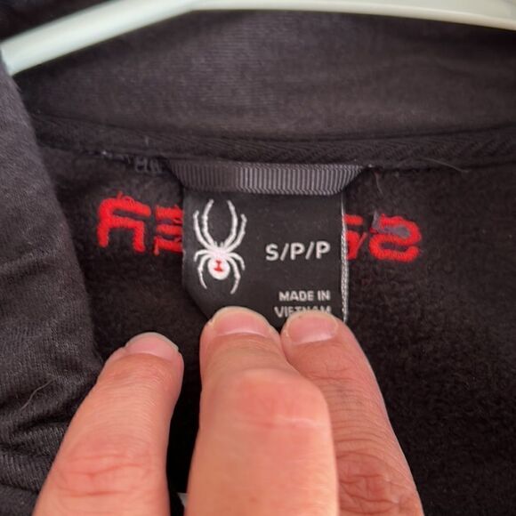 Spyder Men's Boundless 1/4 Zip Pullover Long Sleeve Jacket, Black, Small - Picture 7 of 9